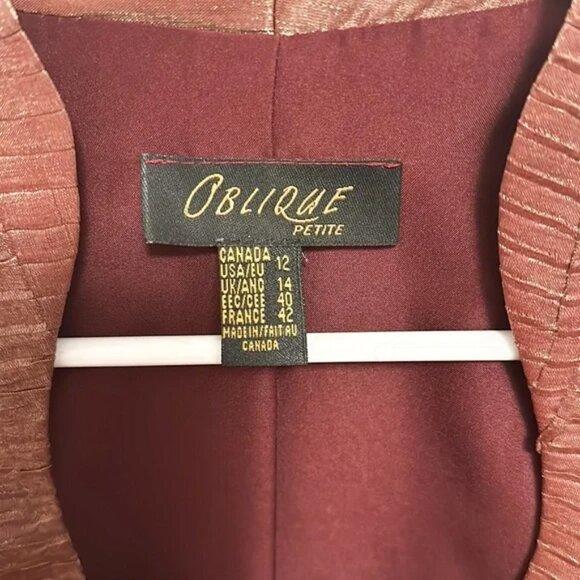 Oblique Vintage Metallic Blazer and Skirt - Picture 5 of 10